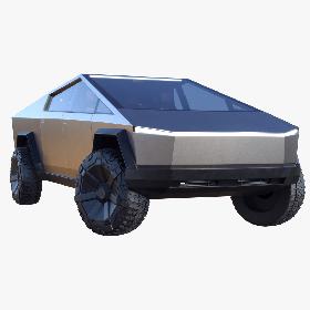 3D model Tesla Cybertruck Elon Musk 2021